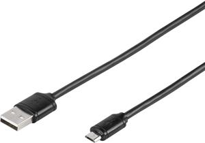 Kabel, USB A muški na USB B micro muški, 1m, crni, Vivanco b