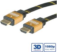 Roline GOLD HDMI kabel sa mrežom, HDMI M - HDMI M, 5.0m, 11.