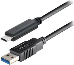 Transmedia USB type C plug - USB 3.1 type A plug, 1,0 m