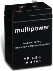 Baterija akumulatorska 6V 4,5 Ah 70x48x102 mm, Multipower
