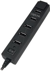 USB 2.0 Hub 7 Port, s napajanjem 3,5A, prekidač i LED indika