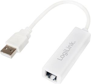 Mrežni adapter USB 2.0, Fast Ethernet RJ45, na kabelu, bijeli