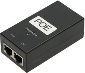 ExtraLink PoE Power supply 24V, 1A, 24W, Gigabit, AC cable i