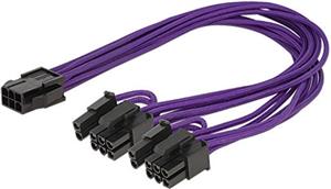 Kabel DELOCK, PCI Express 6-pin (Ž) na 2x 8-pin (M) naponski