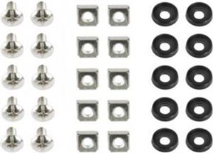 Gembird 19'' rack mounting set (bolt, nut, washer), 10 pcs s