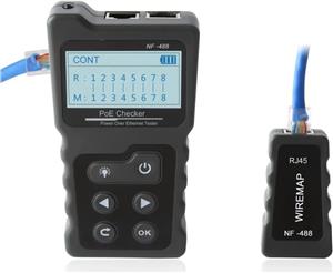 Multi-functional LCD Network Cable Tester PoE Checker Inline