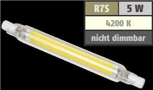 Žarulja LED R7s 5W, 78mm, 4200K, neutralno svjetlo, McShine 