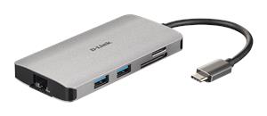 D-Link DUB-M810 8-in-1 USB-C Hub sa HDMI/Ethernet/Card Reade
