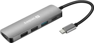 Sandberg USB-C priključak na HDMI + 3x USB 3.0 i isporuka sn