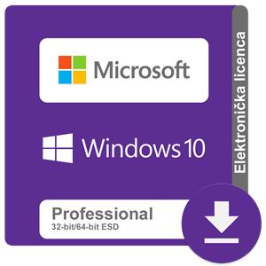Microsoft Windows 10 Professional 32/64-bit ESD elektronička
