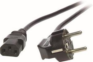 Kabel za napajanje, IEC320 C13 Ž ravni -> Schuko M kutni 0,5
