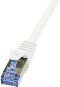 S/FTP prespojni kabel Cat.6a LSZH Cu AWG26, bijeli, 1,0 m