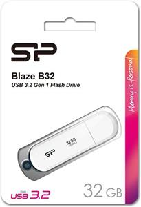 SP USB 3.2 FLASH DRIVE BLAZE B32 32GB WHITE