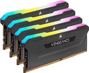 CORSAIR Vengeance RGB PRO SL - DDR4 - kit - 32 GB: 4 x 8 GB - DIMM 288-pin - 3600 MHz / PC4-28800, CMH32GX4M4D3600C18