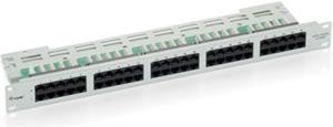 ISDN prespojni panel Cat.3, 50-port, 19" 1U, svjetlo sivi (RAL 7035)