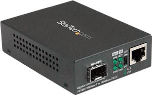 StarTech.com Multimode / Single Mode Fiber Media Converter - Open SFP Slot - 10/100/1000Mbps RJ45 Port - LFP Supported - IEEE 802.1q Tag VLAN - (MCM1110SFP) - fiber media converter - 10Mb LAN, 100Mb L
