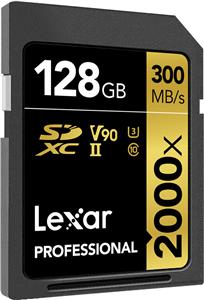 Lexar SDXC 128GB Professional 2000x UHS-II U3 ( 260/300 MB/s