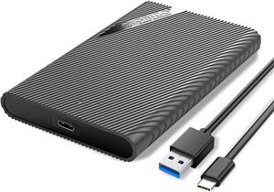 Orico vanjsko 2.5'' kućište SATA HDD/SSD, do 9.5 mm, tool free, USB-C, crno (ORICO-2521C3-BK-EP)