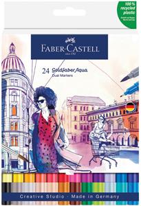 Marker obostrani akvarel 24boje Goldfaber Faber-Castell 164624 sortirano blister