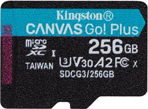 Kingston Canvas Go! Plus - flash memory card - 256 GB - micr