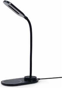Gembird Desk lamp with wireless charger, black