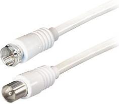 Transmedia TV-SAT Kabel F to IEC 5m, White