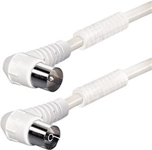 Transmedia Connecting Cable IEC plug angle - IEC jack angle, 1,0 m