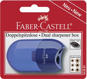 Šiljilo pvc s pvc kutijom 2rupe Faber-Castell 183597 sortirano blister