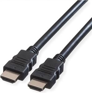 Roline VALUE Ultra HD 8K HDMI kabel sa mrežom, M/M, crni, 10