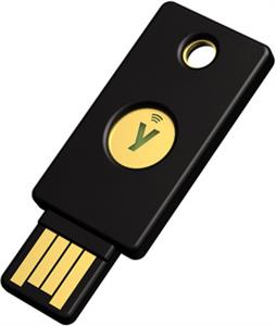 USB authenticator Yubico Security Key NFC, FIDO2 U2F, USB-A, Black