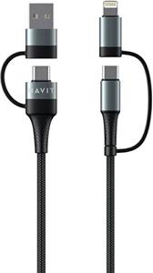 HAVIT charging cable 4in1 USB / USB-C to USB-C / Lightning, 