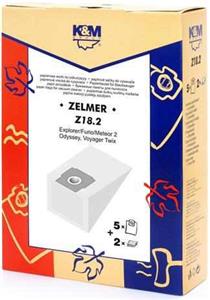 Worki K&M Z18.2 Zelmer Meteor II 5szt + 2 filtry