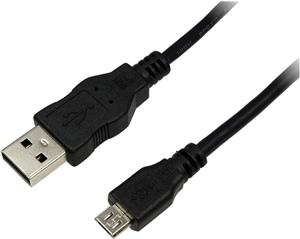 USB 2.0 kabel A->B Micro M/M 5,0m, crni