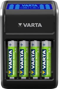 VARTA LCD Plug Charger + inkl. 4x Akku Mignon AA (2100 mAh) Universal LadegerĂ¤t