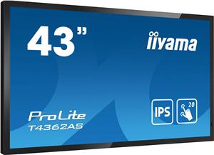 iiyama ProLite T4362AS-B1 108cm (43") 4K UHD Monitor HDMI Touchscreen