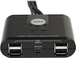 Aten US424 USB 2.0 Switch 4x USB 2.0 devices on 4 PCs