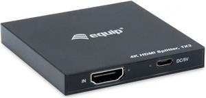 Equip HDMI Splitter 1.4 2 Port Ultra Slim 4K/30Hz black EndlessOS