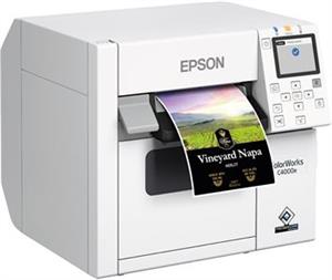 ET Epson CW-C4000e (bk) desktop color label printer with glossy black ink