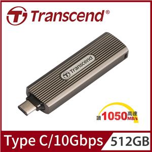 SSD 512GB Transcend ESD330C Portable, USB 10Gbps, Type-C