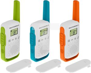 Motorola T42 two-way radio 16 channels Blue, Green, Orange, White