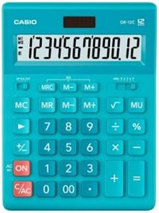 CASIO CALCULATOR R-12C-GN OFFICE LIME GREEN, 12-DIGIT DISPLAY