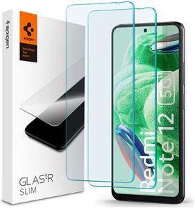 Spigen Glass tR Slim, zaštitno staklo za ekran telefona, 2 kom - Xiaomi Redmi Note 12 5G/POCO X5 5G (AGL06048)