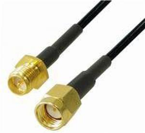 Transmedia CWK 2-10, WLAN Antenna Cable SMA reversed jack to