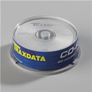 CD-R Traxdata, Kapacitet 700MB, 25 komada, Brzina 52x