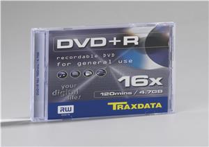 DVD+R Traxdata BOX 1, Silver, Kapacitet 4, 7 GB, 1 komad box