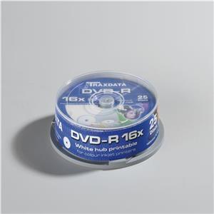 DVD-R Traxdata CAKE 25, Full Printable, Kapacitet 4, 7 GB, 2