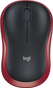 Miš Logitech Wireless M185, optički, bežični, 1000dpi, crven