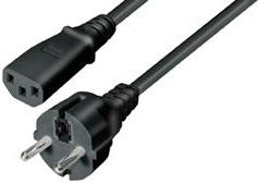 Transmedia N 5-2, Power Cable Schuko plug - IEC 320 C13 Jack