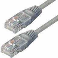 Kabel mrežni UTP, Cat. 5e, 0,5m, CCA, 26AWG, Savitljivi, Siv