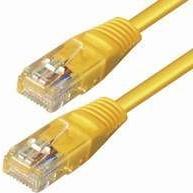 Kabel mrežni UTP, Cat. 5e, 2m, CCA, 26AWG, Savitljivi, Žuti